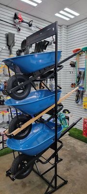 540mmの庭カート用具150kg鉄骨フレームが付いている6 Cu ftの手押し車