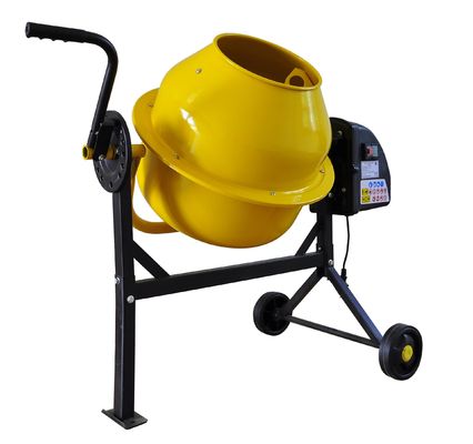 オレンジ小型電気トラックミキサISO 9000の150lコンクリートミキサー車