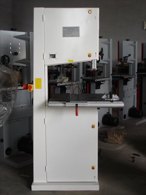 電気木製の帯鋸機械高精度3HPの横の木製の鋸