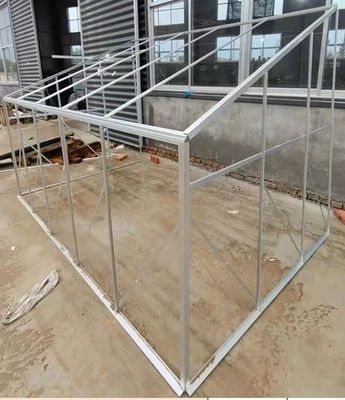 4ftの壁に取り付けられた温室は容易に趣味の家の温室を組み立てた